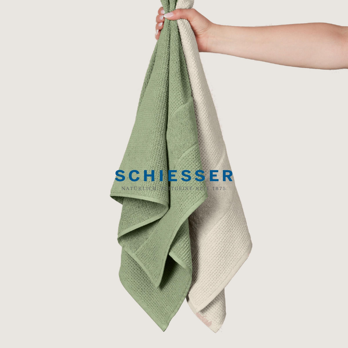 SAUNATUCH Turin - 75 x 200 cm - Grün - Grün, Textil (75/200cm) - SCHIESSER