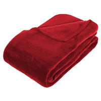 FLEECEDECKE 180 cm - Rot, Textil (180/230cm) - Atmosphera Createur d´interieur