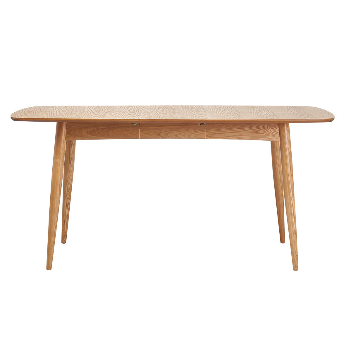 ESSTISCH Ausziehbar Esche Naturell L130-160 NORDECO - Grün, Holz (160/90/75cm) - Miliboo