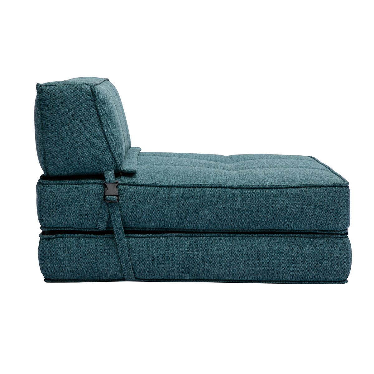 SCHLAFSESSEL 1-Sitzer Stoff Entenblau KATY - Blau, Textil (82/52/72.5cm) - Miliboo