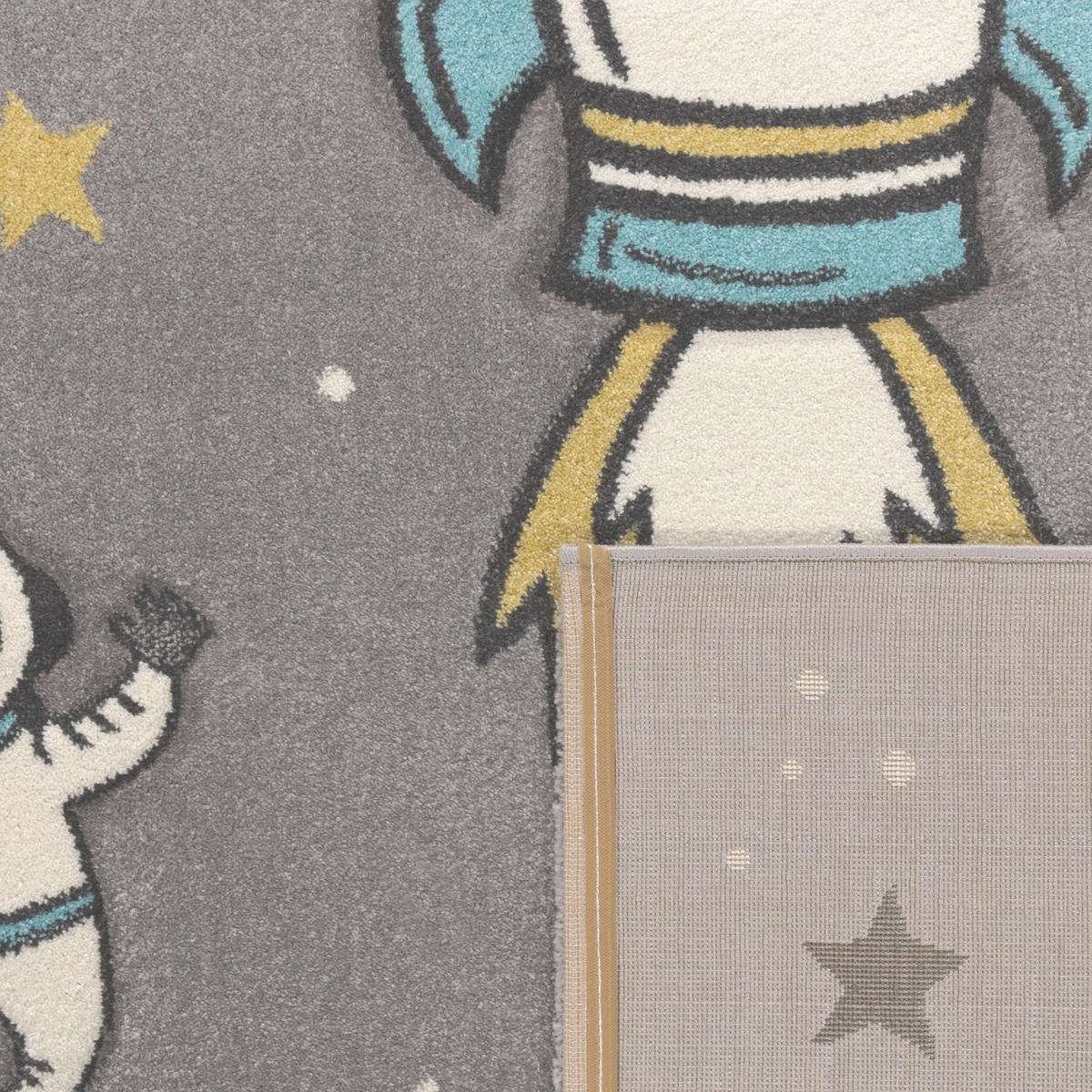 KINDERTEPPICH 200/200 cm Diamond 100 - Grau, Textil (200/200cm) - Paco Home