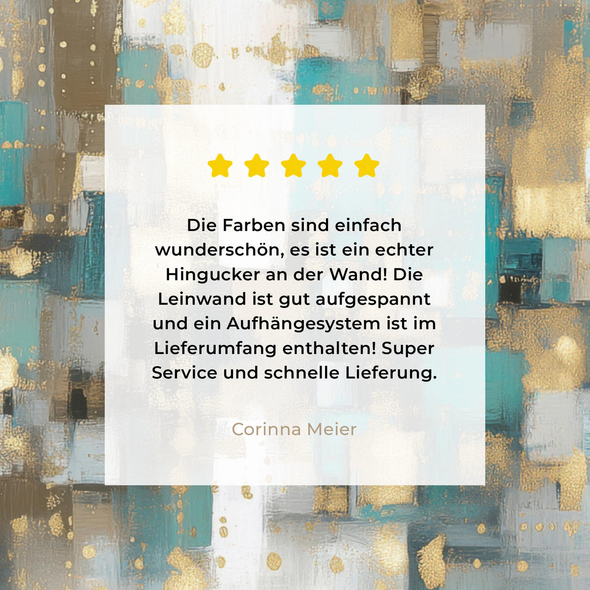 LEINWANDBILD Abstrakt - Blöcke - Gold - Skyline Deko Groß 90x90 cm - Beige, Textil (90/90cm) - MuchoWow