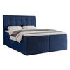BOXBETT 160x200 cm mit Topper - Blau, Textil (160/200cm) - Idohome