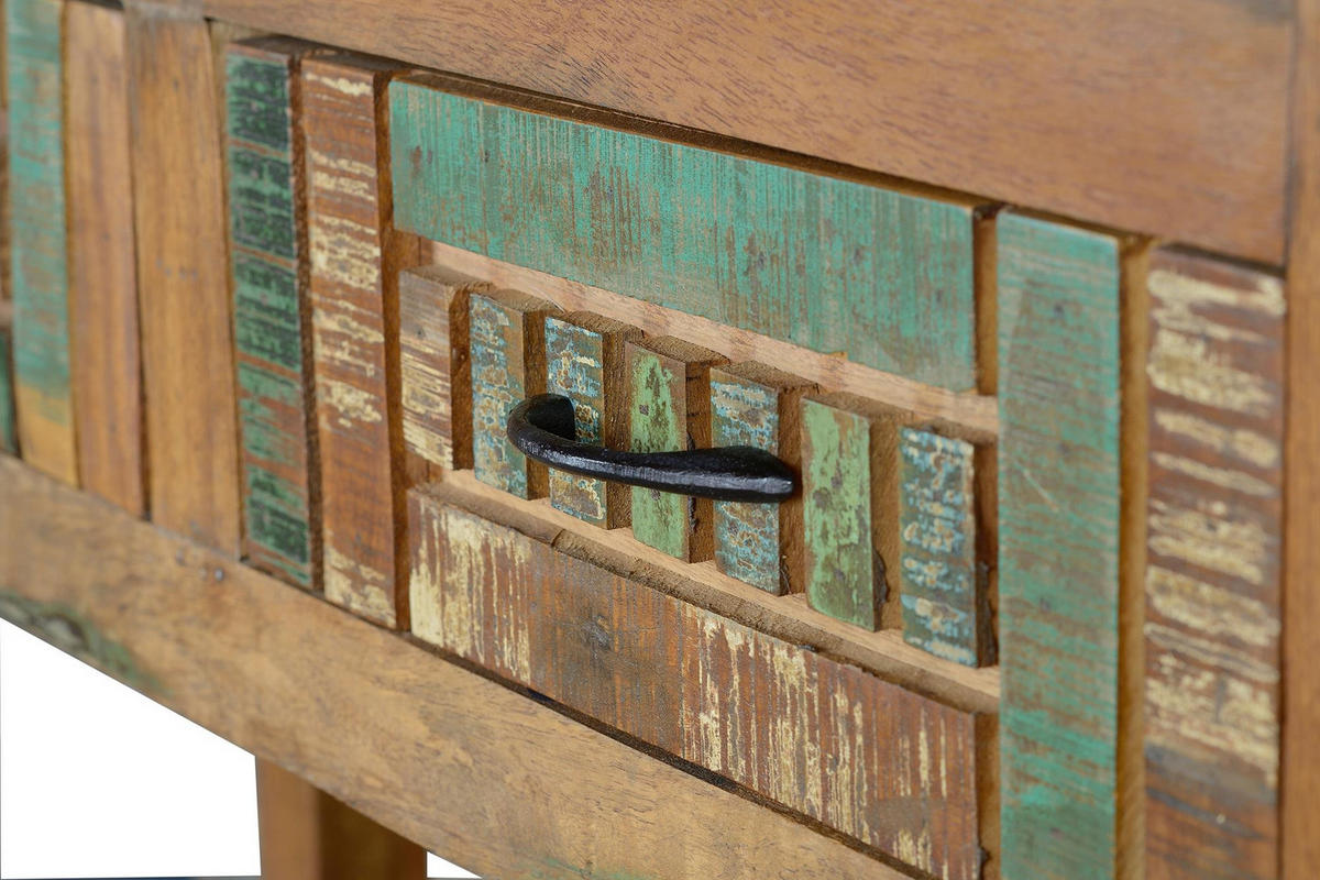 KONSOLE aus recyceltem Holz - Chromfarben, Holz (33/76/106cm) - Giner y Colomer