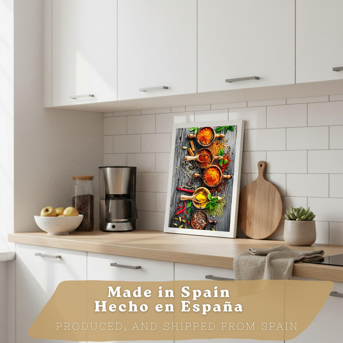 PLAKAT Sada 3 Bylinky A4 bez rámu - čirá, papír (29.7/1/21cm) - Nacnic