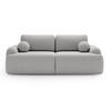 SOFA 260/106/81 Aurio Bouclé-Stoff Grau - Grau, Kunststoff/Textil (260/81/106cm) - Graingold