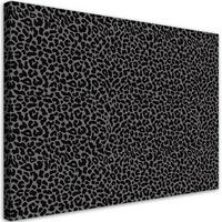 WANDBILD leopard leopard pelfpatches muster - Silberfarben, Textil (60/40cm) - Feeby