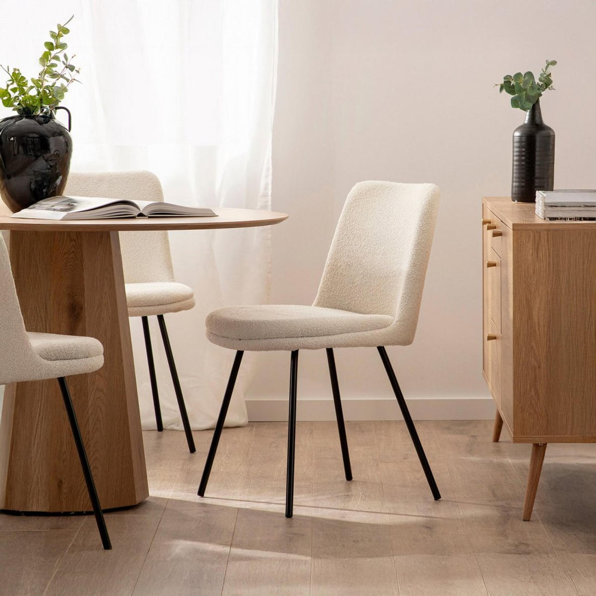 ESSZIMMERSTUHL Tera Beige 46 cm x 83 cm - Beige, Textil (46/83/61cm) - Klast Home