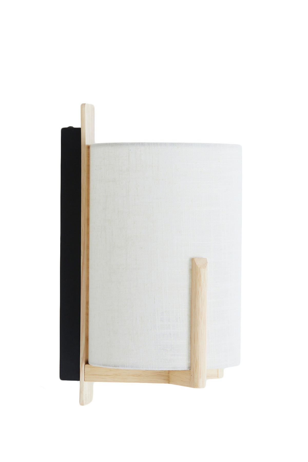 WANDLEUCHTE Litto Braun Ø22/36 cm - Hellbraun, Holz (18/36/22cm) - Light & Living