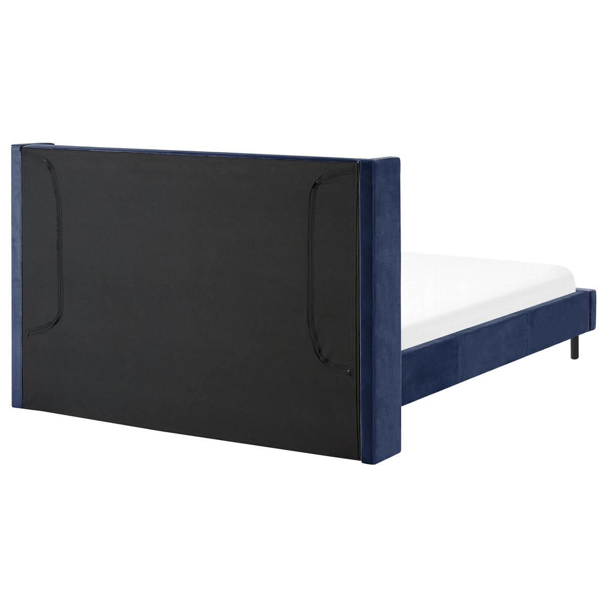 BETT mit Lattenrost 160x200 cm Blau Villette - Blau, Textil (160/200cm) - Beliani