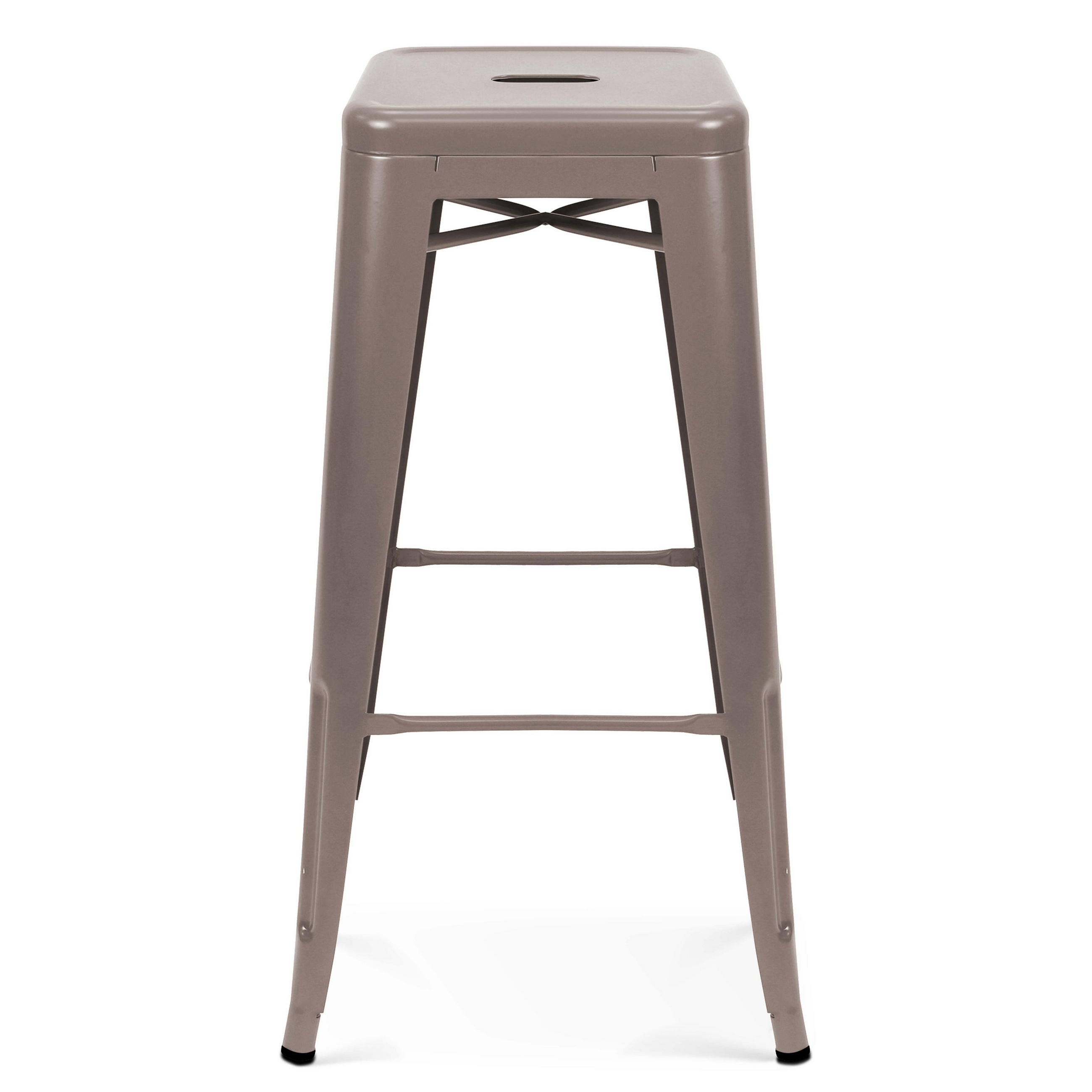 BARHOCKER, Taupe - Taupe, Metall (43/43cm) - Oviala