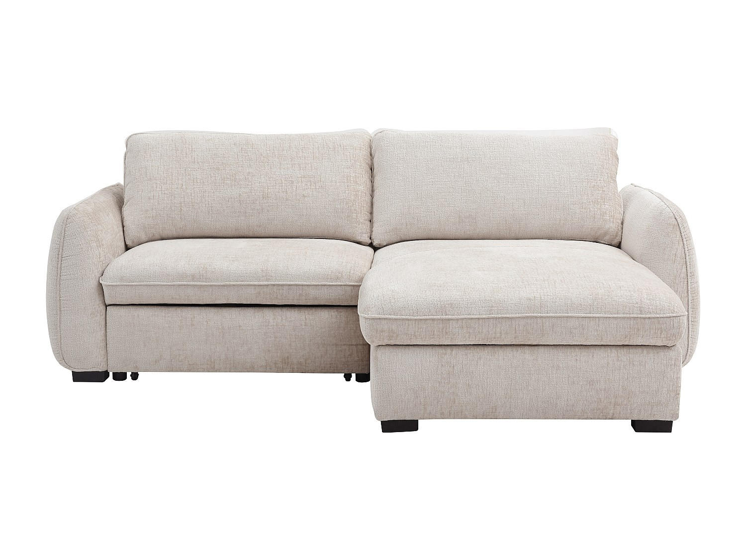 SCHLAFSOFA - 4 Personen - Stoff - Beige - Beige, Textil (236/88/167cm) - Vente-Unique