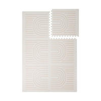 SPIELMATTE Linear Linen creme 120x180 - Creme, Kunststoff (120/180cm)