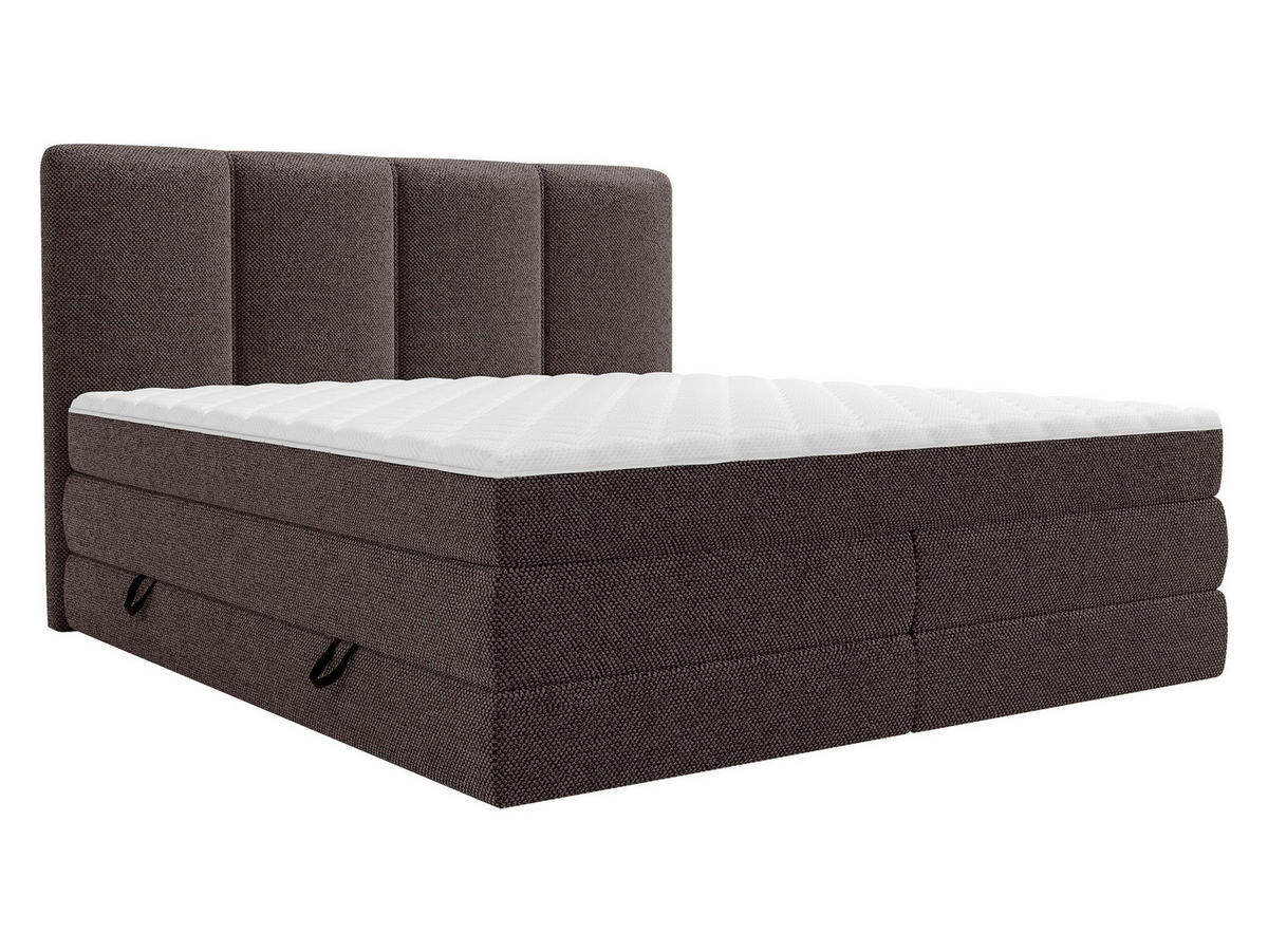 BOXSPRINGBETT Point - Dunkelgrau, Holz/Holzwerkstoff (140/200cm) - MIRJAN24