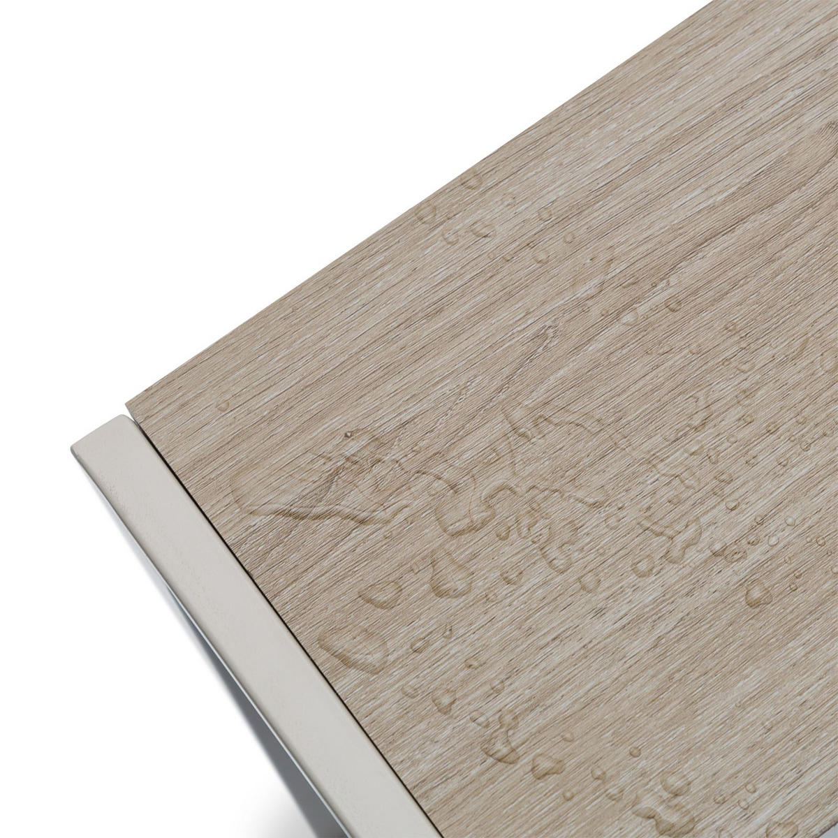 GARTENMÖBEL SET MONDELLO 7er Set hellgrau - Hellgrau, Metall - IDIMEX