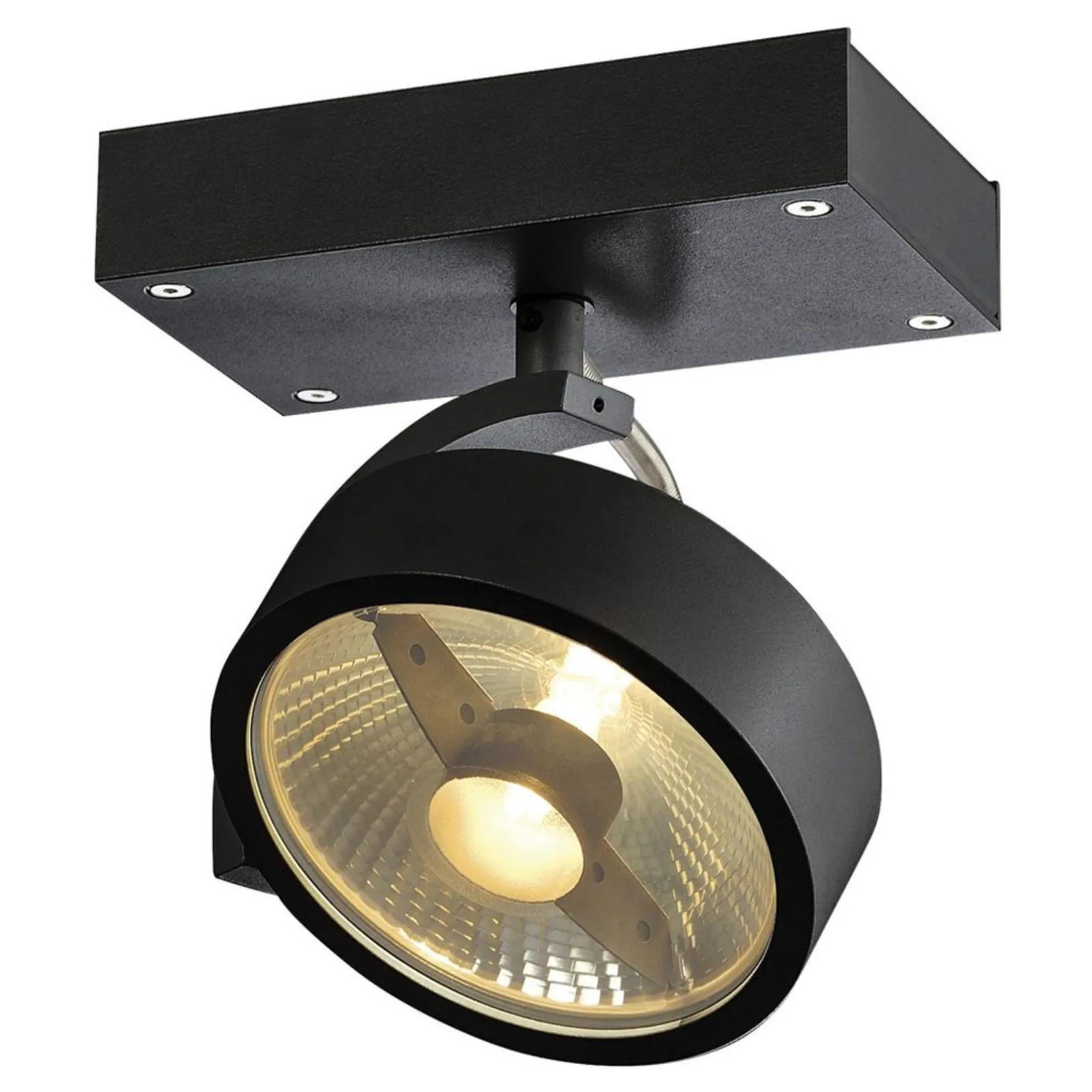 DECKENSTRAHLER Kalu - Schwarz, Metall (9/9/18cm) - SLV