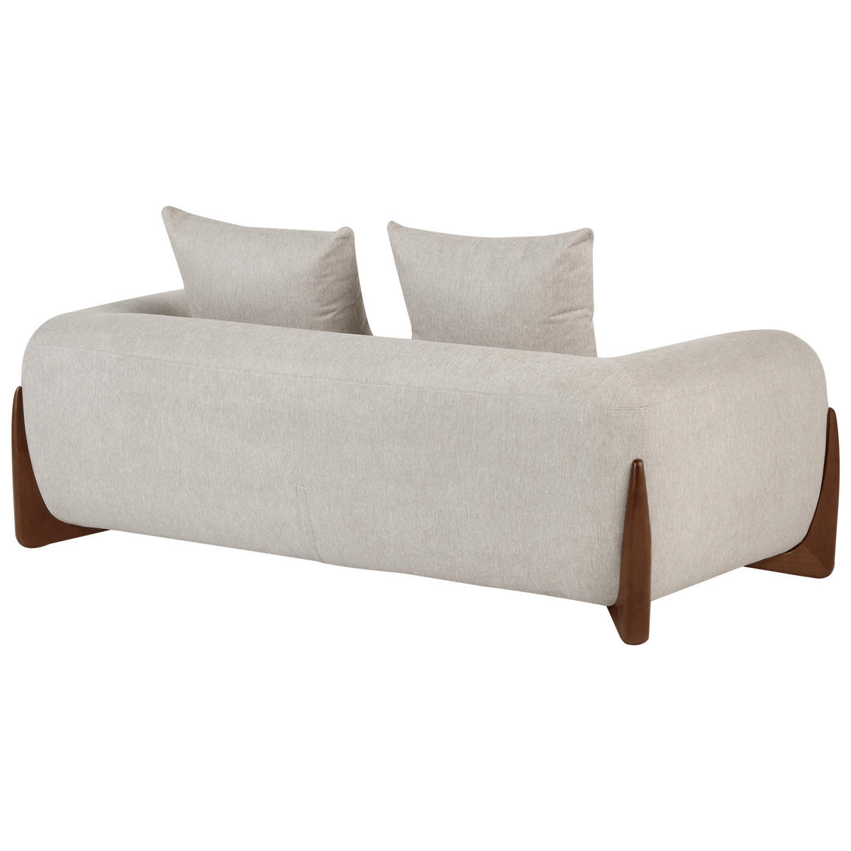 2-SITZER-SOFA Taupe Vinliden - Taupe, Textil (180/62/87cm) - Beliani