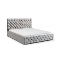 POLSTERBETT Doppelbett Volano Grau 140x200 cm - Grau, Textil (140/200cm) - Meblito