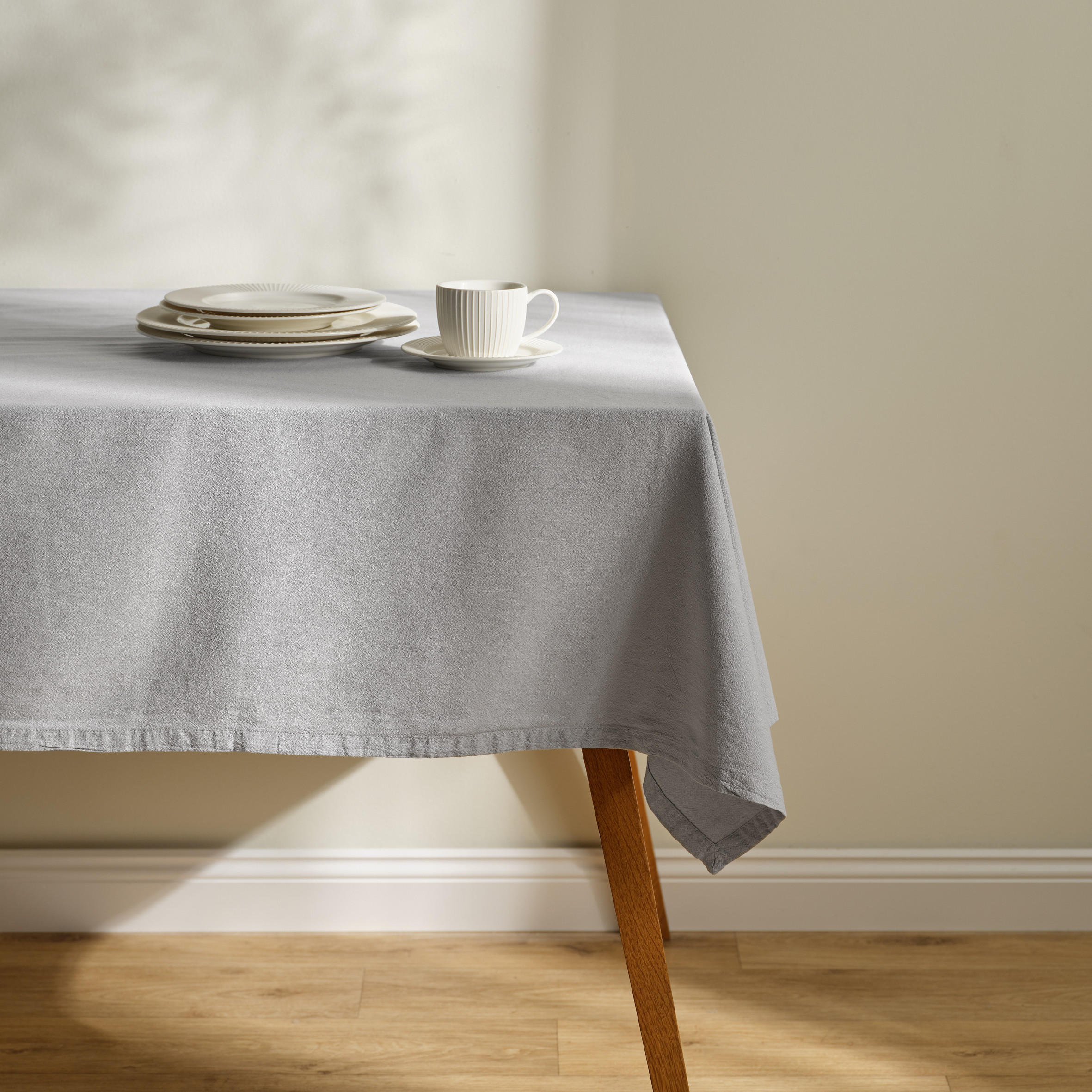 TISCHDECKE Campos - Hellblau, Textil (220/150/1cm) - home&you