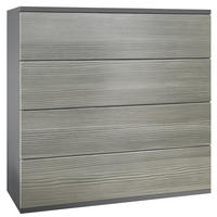 KOMMODE Pavos Avola-Anthrazit - Anthrazit/Hellgrau, Holzwerkstoff (76/76/35cm) - Vladon