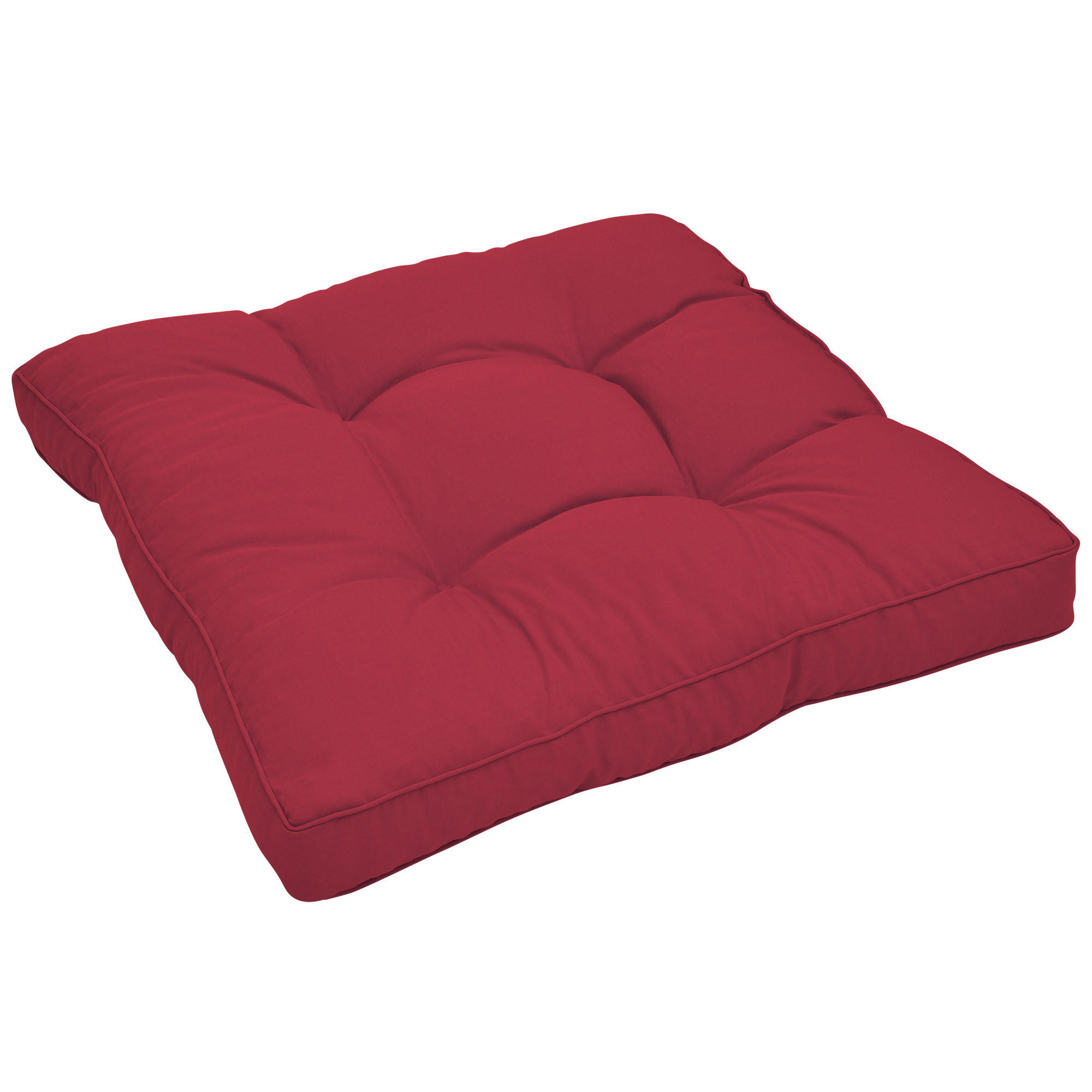 Beautissu Loungekissen Rot 60x10x60 cm