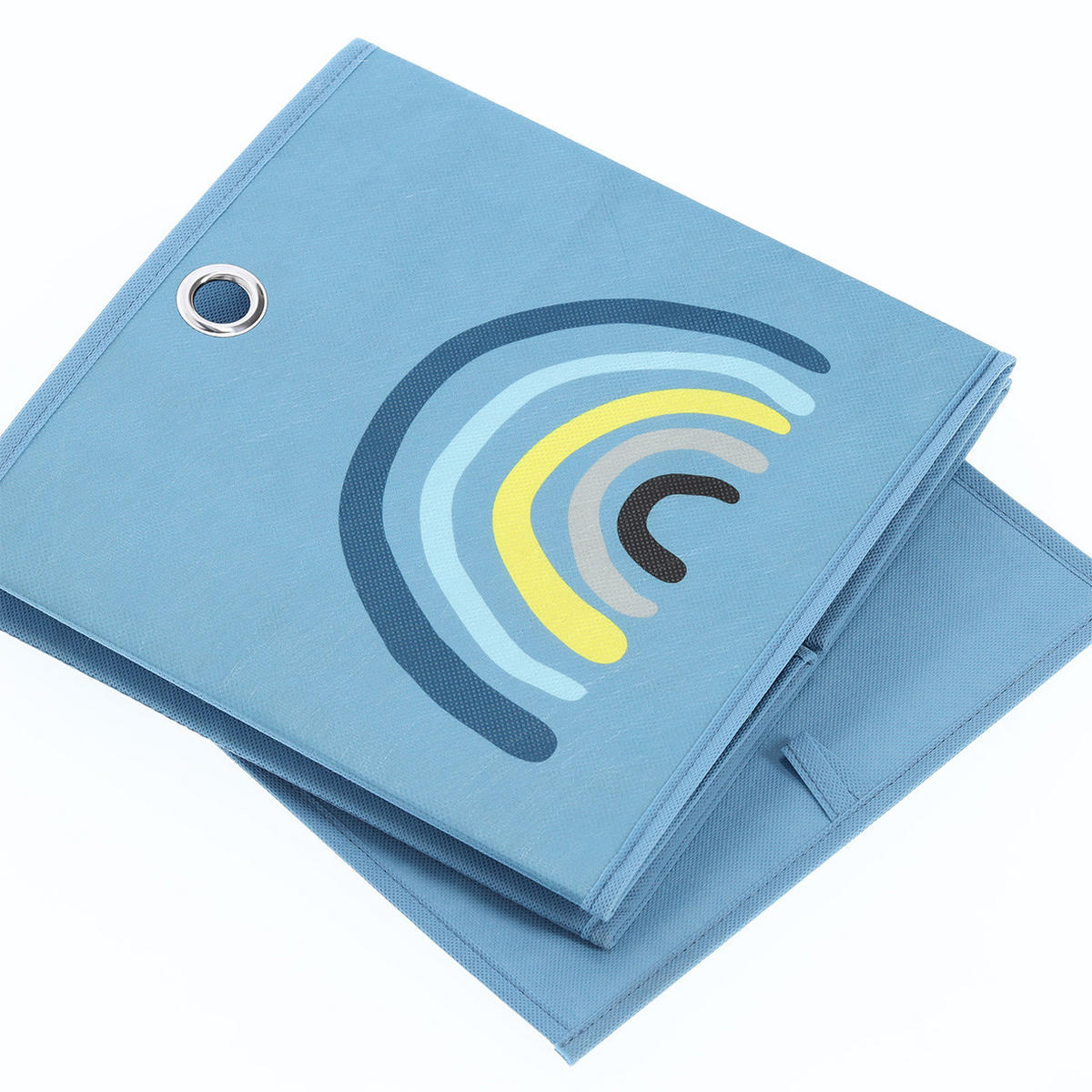 AUFBEWAHRUNGSBOX Rainbow, Vlies - Blau - Blau, Textil (28/28cm) - Zeller Present