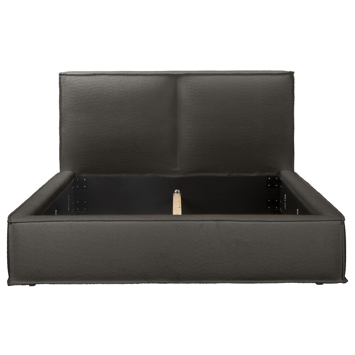 POLSTERBETT - Anthrazit, Textil (160/200cm) - home24