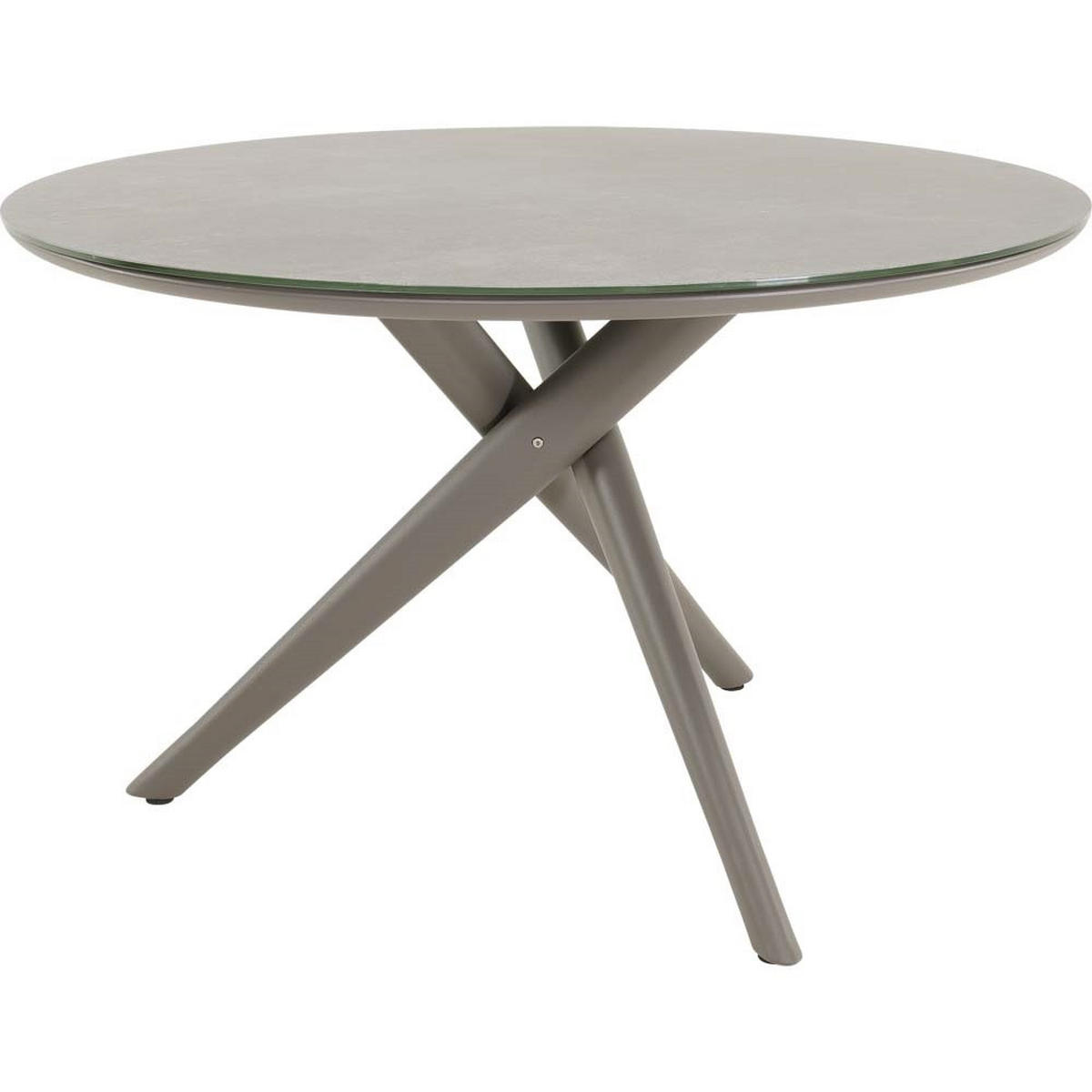 GARTENTISCH Mojito - Grau - 120/120/74 cm - Grau, Glas (120/120/74cm) - Lesli Living
