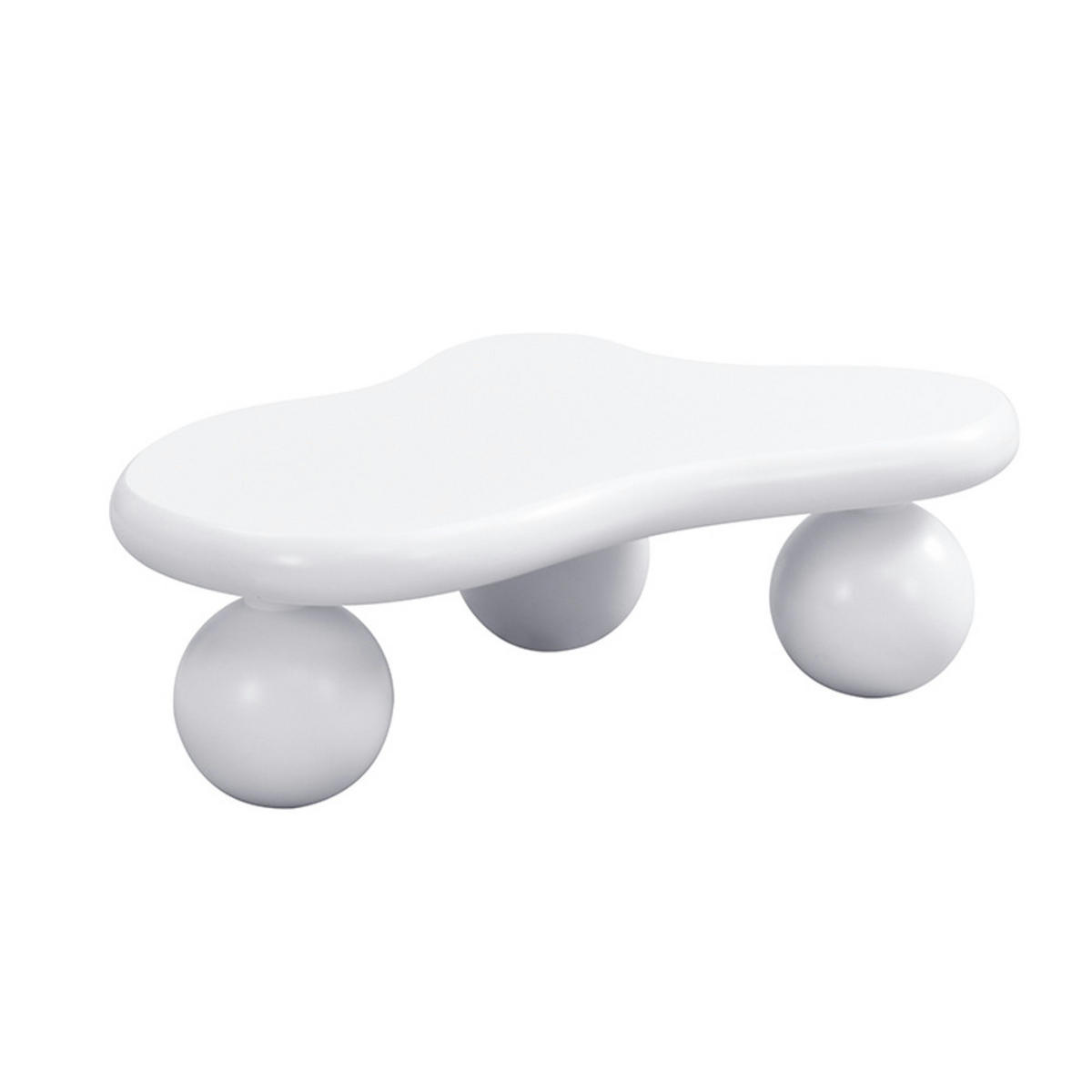 COUCHTISCH Cloud-Form LED 16-Farben Modern Weiß - Weiß, Holz (53.34/45.09/30.48cm) - FLIEKS