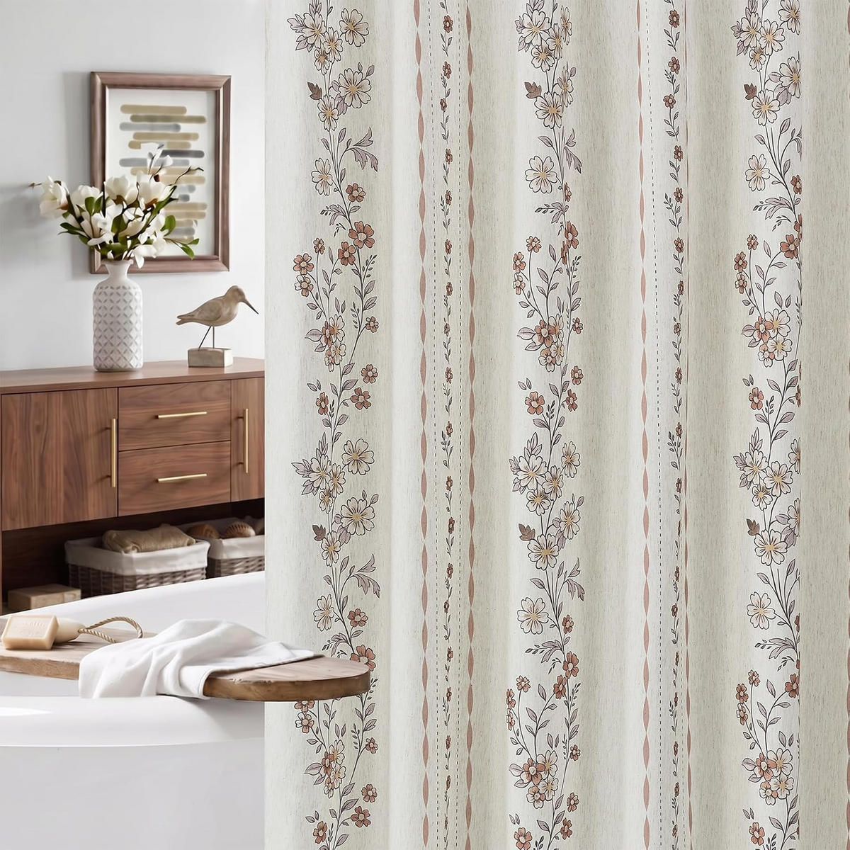 DUSCHVORHANG – 180 x 180 cm – Material: Polyester - Multicolor, Textil (180/180cm)