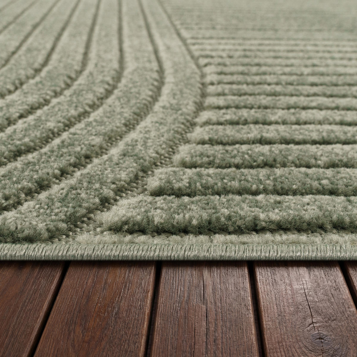 OUTDOORTEPPICH 160/220 cm Cotton 240 - Grün, Textil (160/220cm) - Paco Home