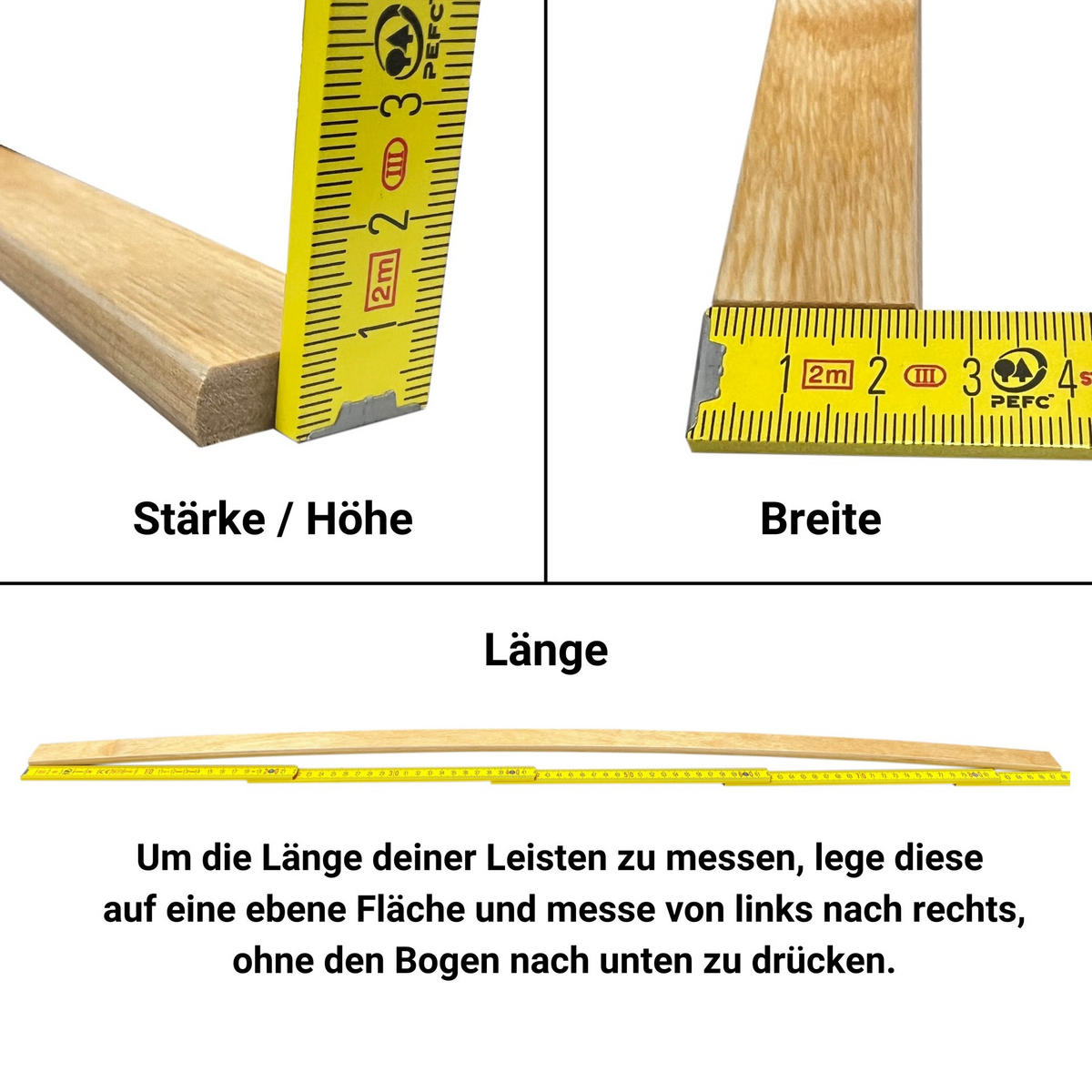 ERSATZ-FEDERHOLZLEISTEN aus Schichtholz im 5er Set passend für viele gängige Lattenroste - Eichefarben, Holz (2.4/90cm) - Betten-ABC