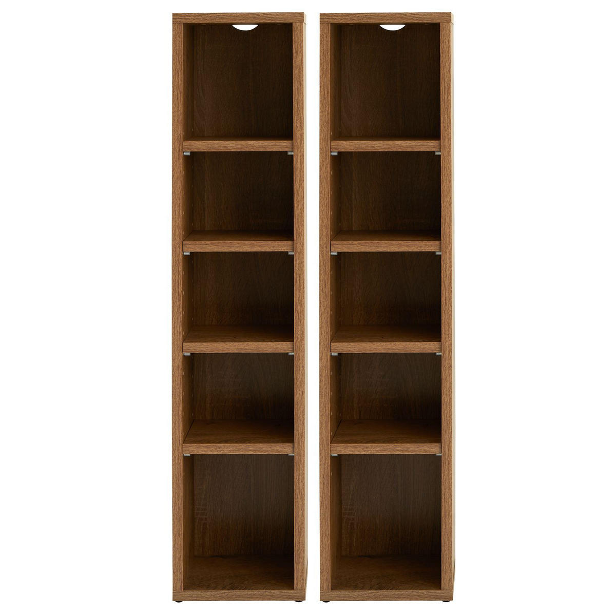 CD/DVD- REGAL CHART - Eichefarben, Holzwerkstoff (20/186/17cm) - CARO-Möbel