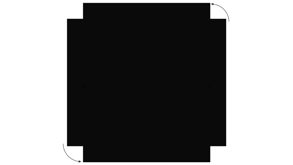 MAGNETPLATTE rahmenloses SLIMboard - Kreideoberfläche - 150x120 cm - Schwarz, Metall (150/120/0.3cm) - ALLboards