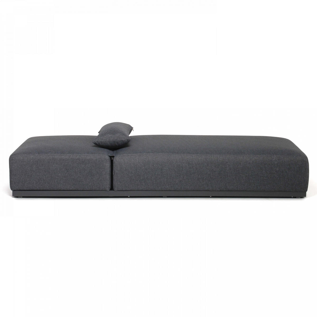 SONNENLIEGE, Schwarz - Schwarz, Metall (90/80/213cm) - Oviala