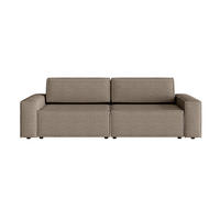 SOFA Lummo Mi mit Schlaffunktion, Braun - Braun, Textil (246/70/185cm) - Fedve