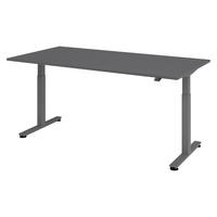 SCHREIBTISCH elektrisch XMST 100/200/74 cm in Graphitfarben/Graphitfarben - Graphitfarben, Holzwerkstoff (100/200/74cm) - bümö