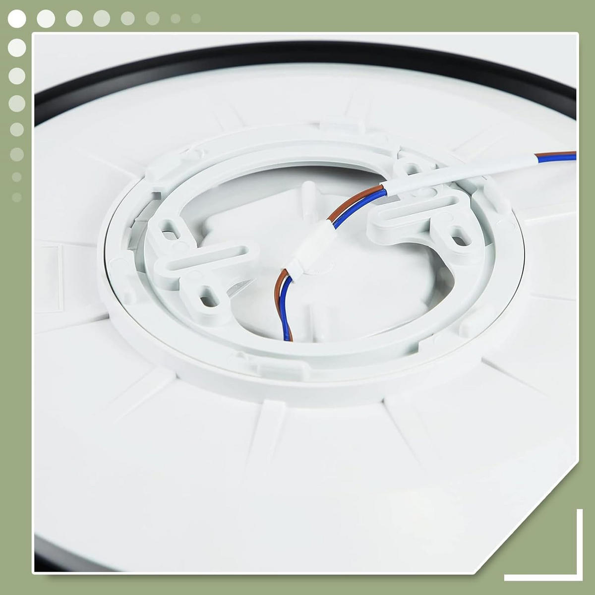 LED-DECKENLEUCHTE Frisbee 30 cm - Schwarz, Kunststoff (30/30/4cm) - Nettlife