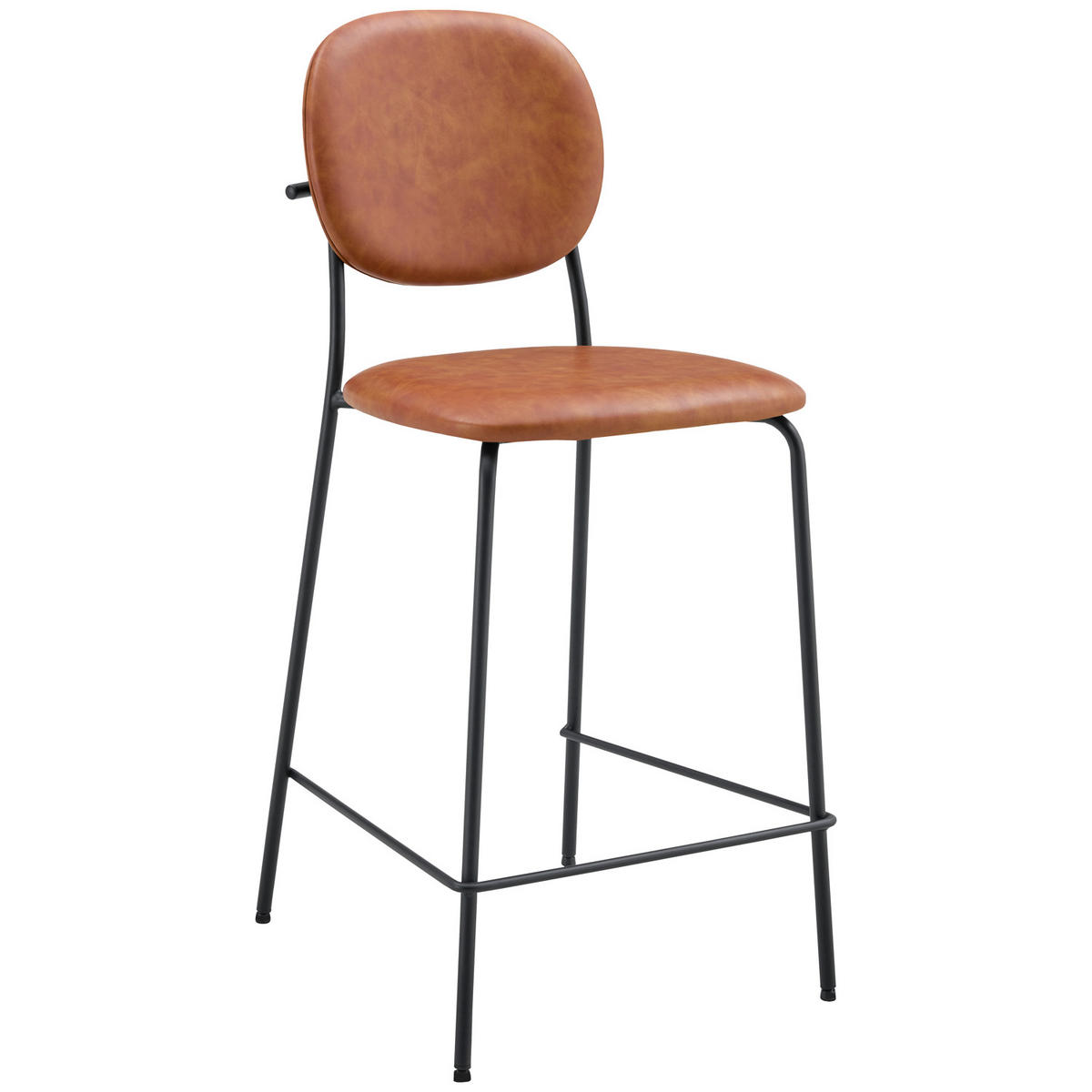 BARHOCKER Edmond Cognacfarben 2er-Set - Orange, Kunststoff (45/98/51cm) - Happy Garden