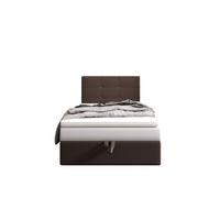BOXBETT DUO 2 90x200 Cosmic 800, mit Matratze H3, Bonell und Topper, Dunkelbraun - Dunkelbraun, Holz/Kunststoff (90/200cm) - Bedante