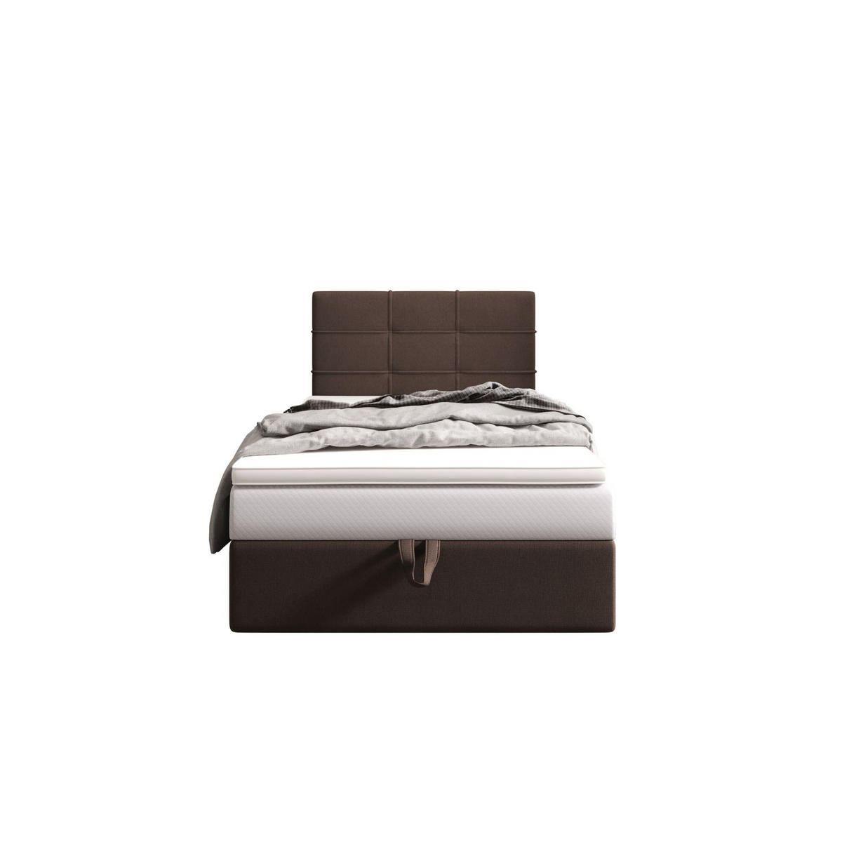 BOXBETT DUO 2 90x200 Cosmic 800, mit Matratze H3, Bonell und Topper, Dunkelbraun - Dunkelbraun, Holz/Kunststoff (90/200cm) - Bedante