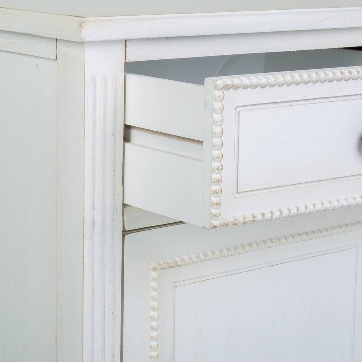 NACHTTISCH aus Holz, weiß, 45x36x72cm - Weiß, Holz (45/72/36cm) - Wanderlust