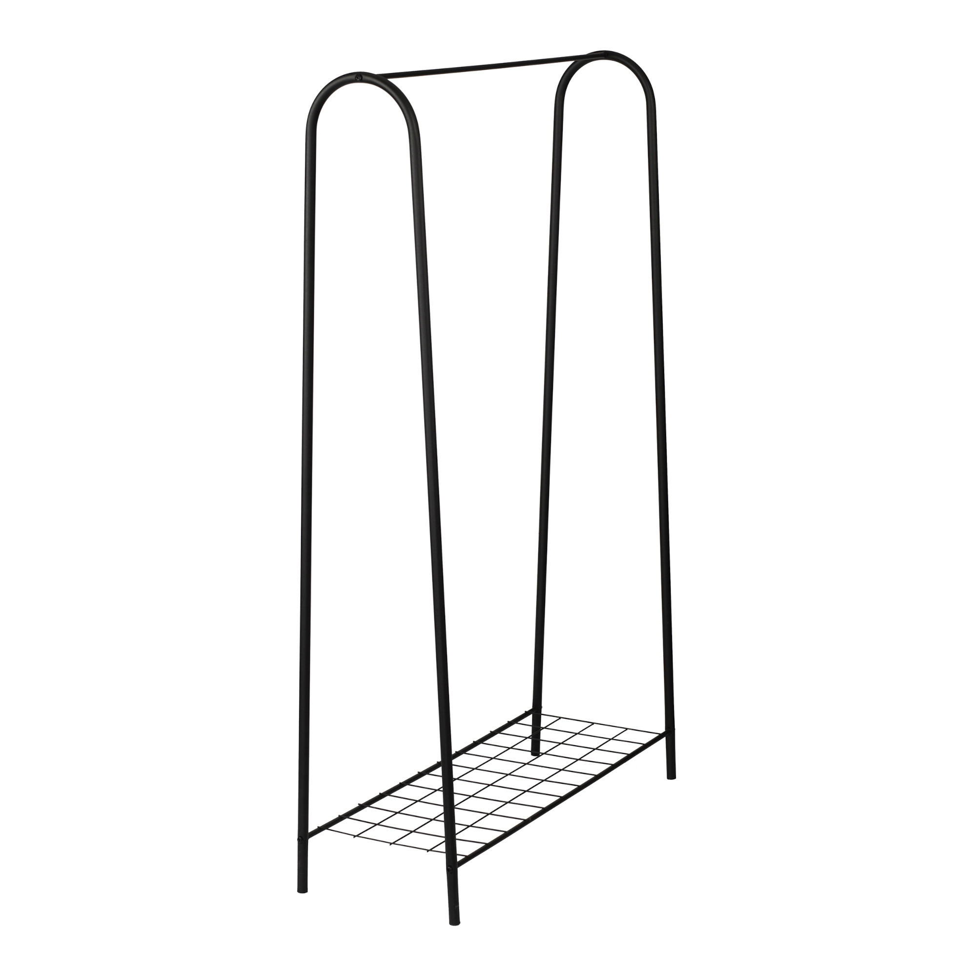 GARDEROBENSTÄNDER Hvorslev - Schwarz, Metall (89/144.5/32.5cm) - [en.casa]