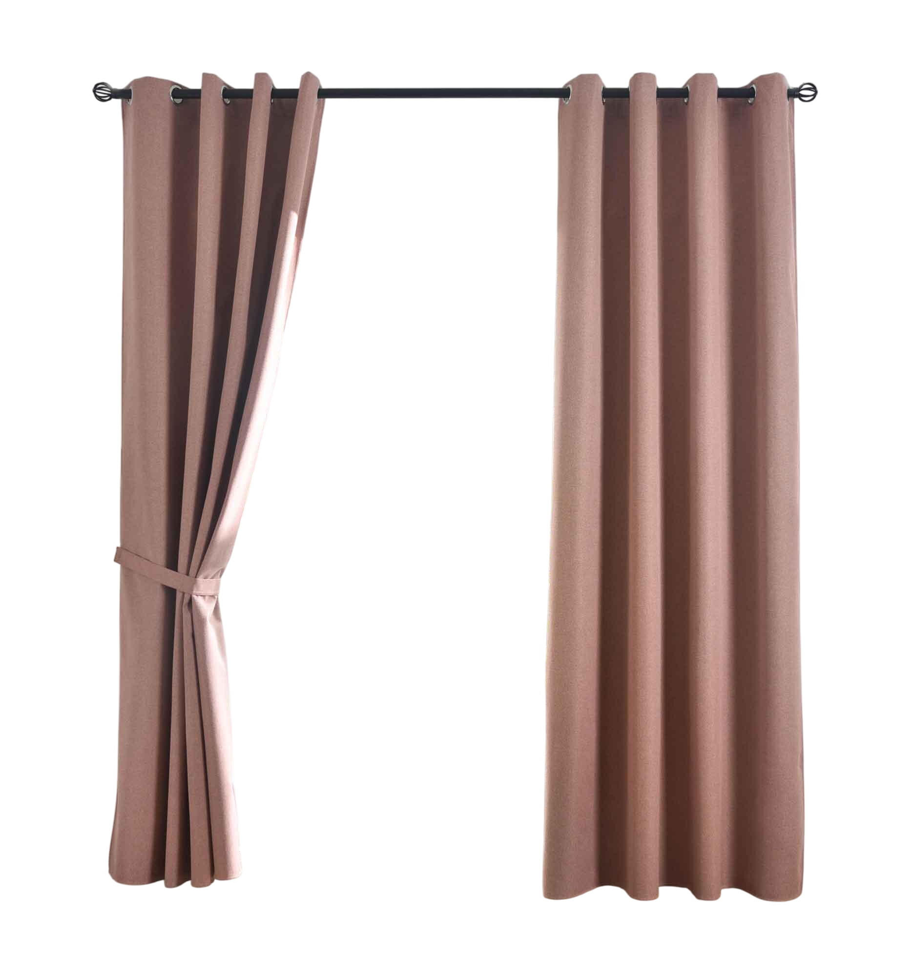 VORHANG 2ER SET »München Dark« HxB 245x145 cm Altrosa - Altrosa, Textil (145/245cm) - Gardinenbox