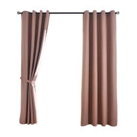 VORHANG 2ER SET »München Dark« HxB 225x145 cm Altrosa - Altrosa, Textil (145/225cm) - Gardinenbox