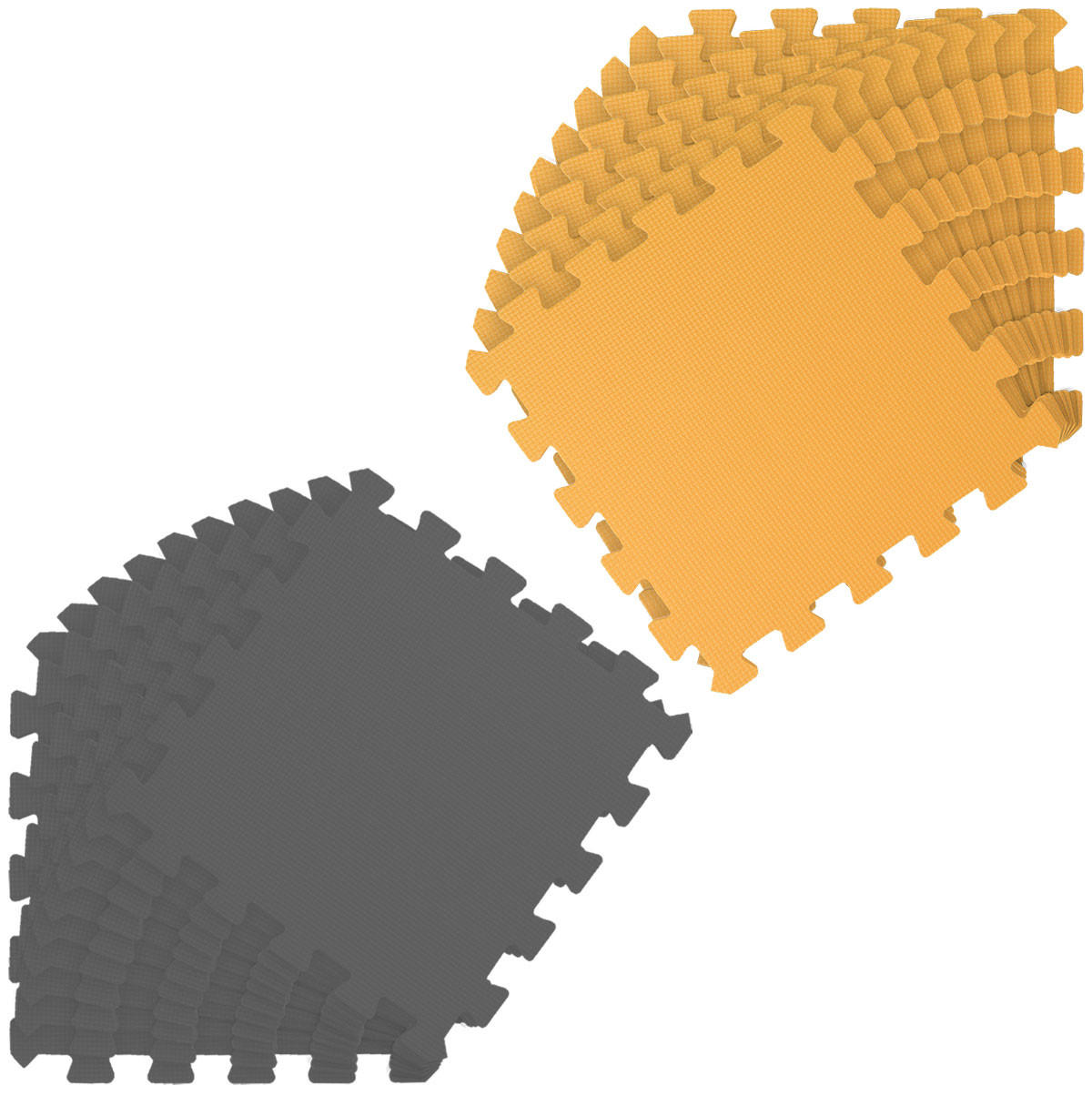 SPIELMATTE ab Null - 180/90/1 cm Puzzlematte Grau - Multicolor, Kunststoff (30/30cm) - Littletom