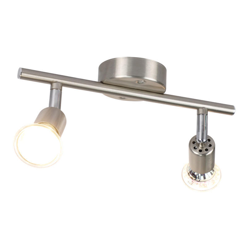 DECKENLEUCHTE Leeder 26/15/8cm - Silberfarben, Metall (26/15/8cm) - Nettlife