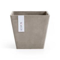 BLUMENTOPF Rotterdam 20,3/20,3/17,8 cm Taupe - Taupe, Kunststoff (20.3/17.8cm) - Ecopots