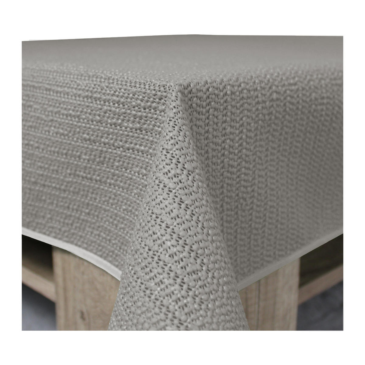 TISCHDECKE Outdoor rechteckig 110/140 cm Hellgrau - Hellgrau, Kunststoff (110/140cm) - TiborTex