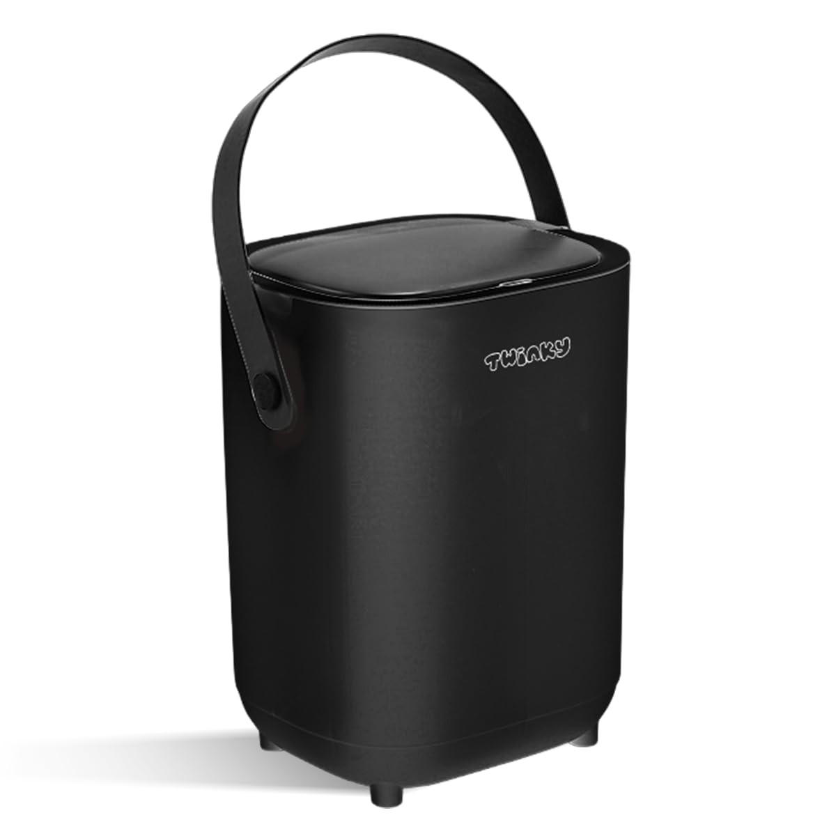 WINDELEIMER Geruchsdicht ohne Kassette Schwarz - Schwarz, Kunststoff (24/41/20cm) - Twinky